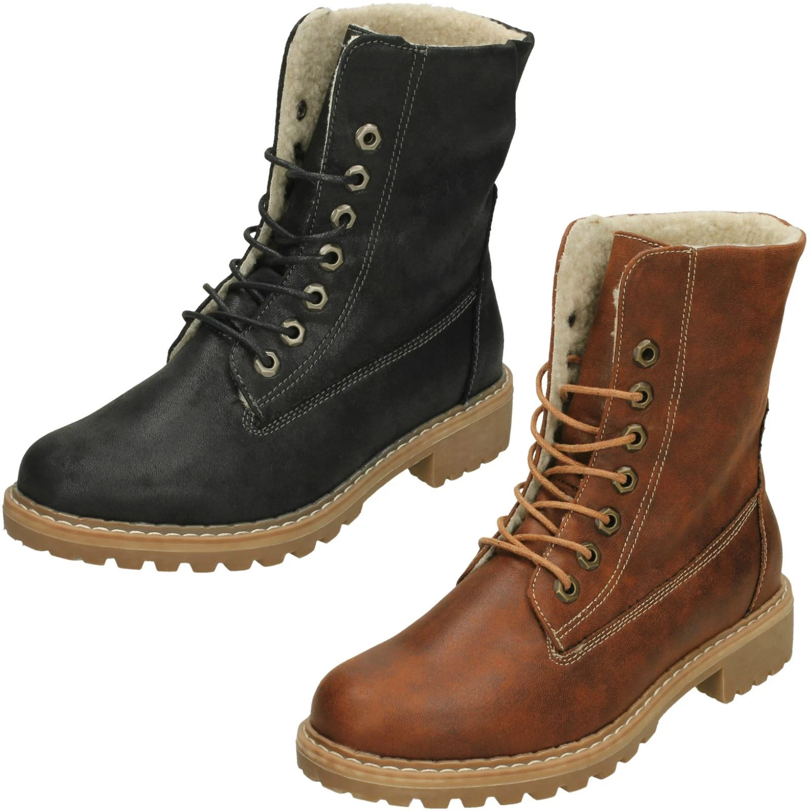 Ladies Down To Earth Fleece Lined 'Calf Boots'