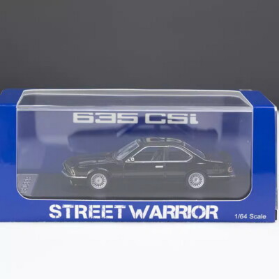 Street Weapon 1/64 Scale E24 6 Series 635 CSI Black Diecast Car
