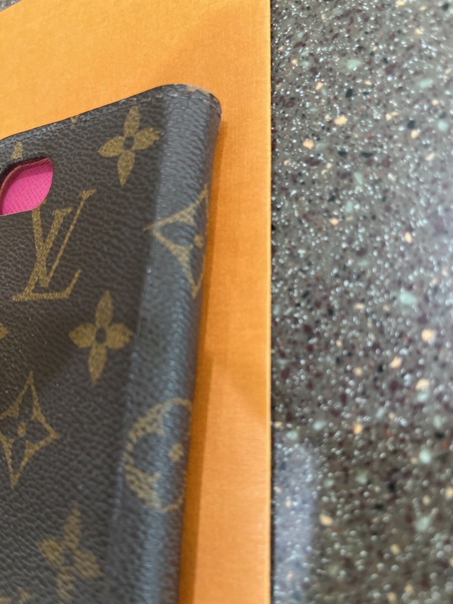 Brown Monogram LV Repurposed iPhone Case