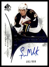 2009-10 SP AUTHENTIC FUTURE WATCH AUTO Spencer Machacek Rookie Auto 181/999