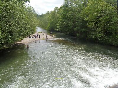 Photo 6x4 Leintwardine features [4] The River Teme looking downstream. Se c2021