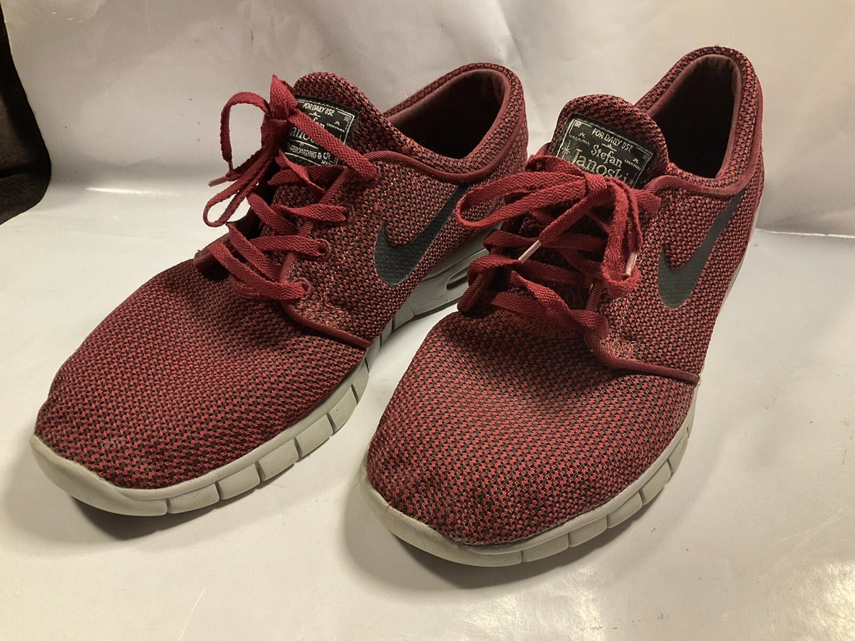 Nike SB Stefan Janoski Max Size 11 Red Black 631303-014 Top Sneakers | eBay