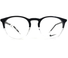Nike Kids Eyeglasses Frames 7251 013 Black Clear Round Full Rim 49-20-145