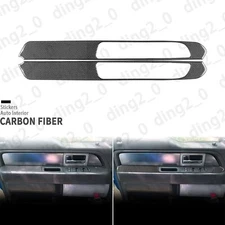 Carbon Fiber Front Window Lift Switch Panel Cover For Ford F150 Raptor 2009-2014