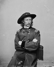 GENERAL GEORGE CUSTER US CIVIL WAR GLOSSY POSTER PICTURE PHOTO PRINT BANNER 8824