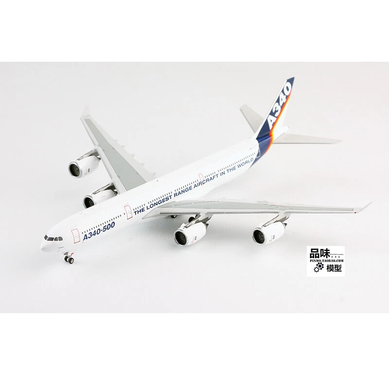 Phoenix 1/400 Airbus factory painted A340-500 F-WWTE alloy aircraft model - Image 2 of 4