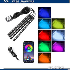 48 Led Multicolor Music Car Strip Light Remote And App Control 48 Led Multicolor Music Car Strip Light Remote And App Control