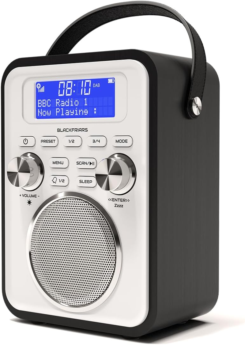 DAB/DAB+ & FM Portable Digital Radio | Bluetooth | Remote Control | Rechargeable
