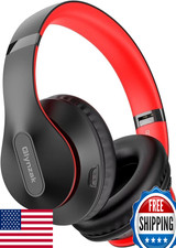 Glynzak Bluetooth Headphones Over-Ear 65H Playtime HiFi Stereo Mic 6 EQ Modes V5