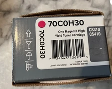 Genuine Lexmark 70C0H30 (700H3) Magenta High-Yield Toner - NEW SEALED
