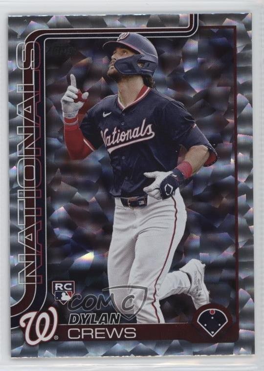 2025 Topps Series 1 Silver Cracked Foilboard Dylan Crews #74 18bz