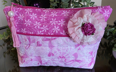 Breast Cancer Awareness Bag Cosmetic/Multi-use Toiletries