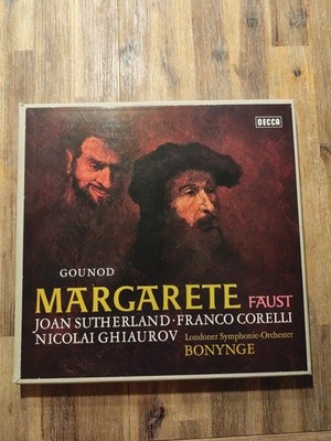 4 LP Box  - Gounod - Margarete Faust - Joan Sutherland - Richard Bonynge / Decca