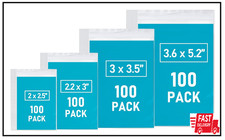 Small Plastic Bags, 400 PCS Mini Baggies, 4 Assorted Sizes, Transparent Jewelry.