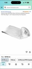 Duda Energy PESP2PW-50um Micron Polyester Filter Bag 7" x 32" Industrial Size #2