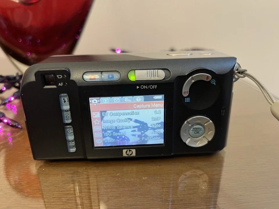 HP PhotoSmart M307 3.2MP 15x Zoom Digital Camera - Works With Issues - READ - - Image 3 of 4