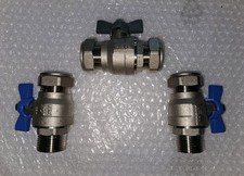 28mm Water Softener Bypass Kit – Isolation Valves & Connectors – New