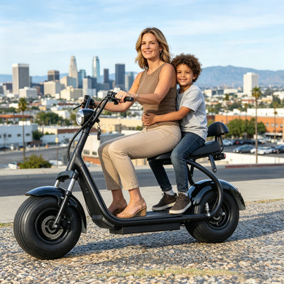 Citycoco Fat Tire Electric Scooter 3000W Motor Speed 33MI removable Battery
