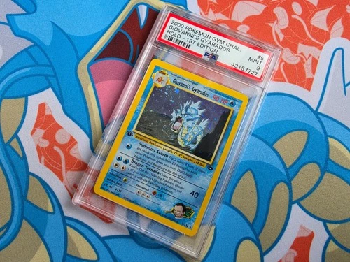 Giovanni's Gyarados - 2000 Pokemon Gym Challenge Holo 1st Edition WOTC - PSA 9