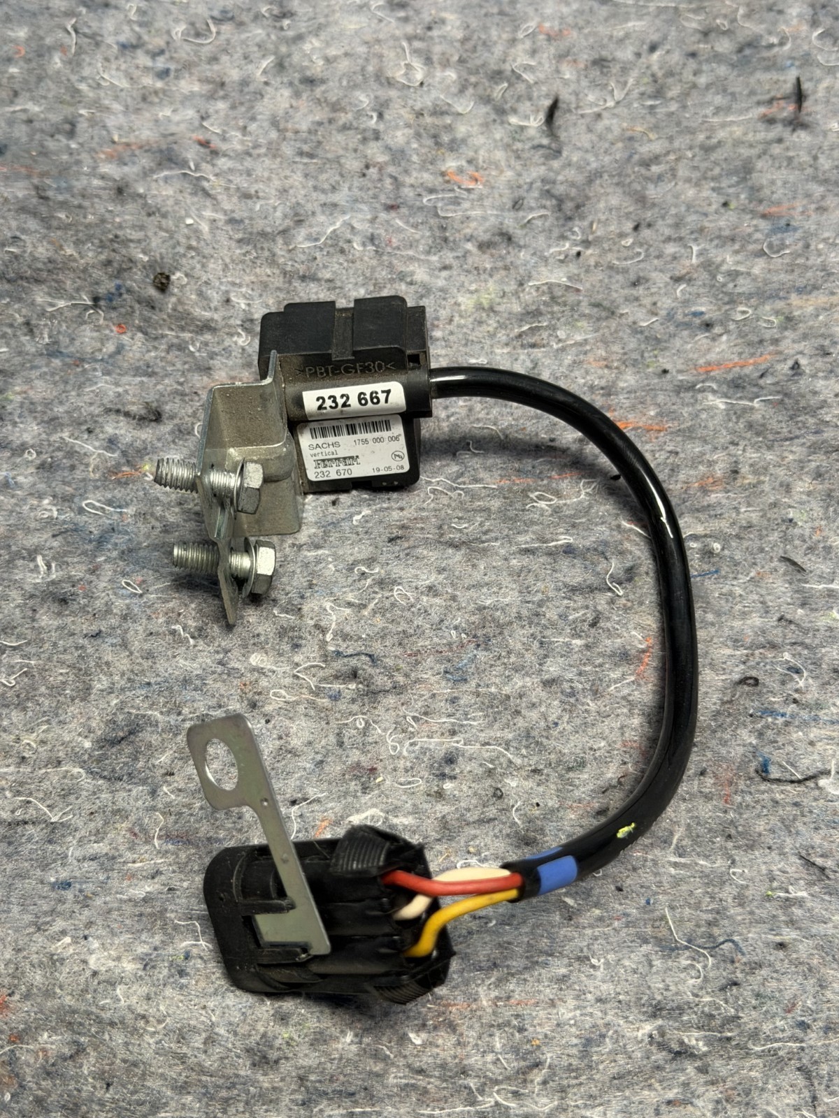 Ferrari F430 Front Right Lateral acceleration sensor P/N 232667