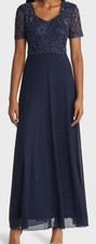 New w/ Tag Pissaro Nights Beaded Bodice A-Line Gown Size 6 Formal DO2