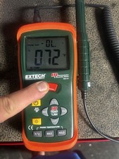 Extech Instruments RH101 IR Thermometer & Humidity Meter, Digital, w/ Probe