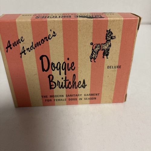 Adorable Vintage Anne Ardmore’s Doggie Britches Poodle Dog Diaper