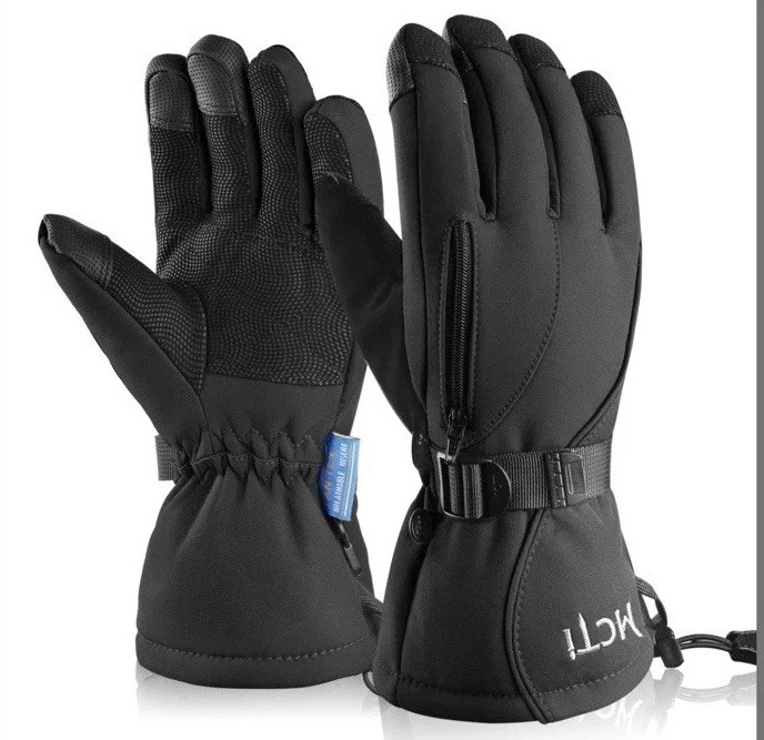 MCTi Waterproof Mens Ski Gloves Winter Warm 3M Thinsulate Snowboard Snowmobile S