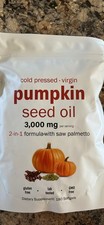 Pumpkin Seed Oil 3000 mg with Saw Palmetto 180 softgels - cold pressed virgin
