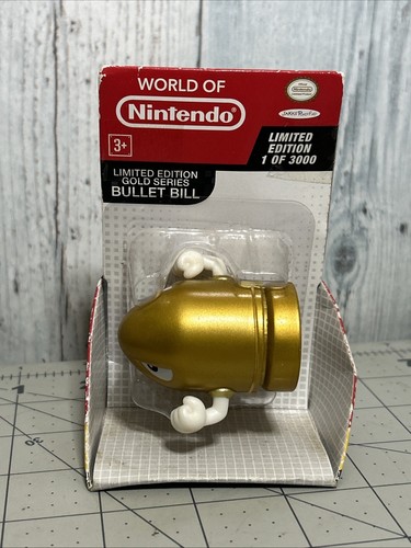 World Of Nintendo 2015 Limited Edition 1 Of 3000 Gold Series Bullet Bill