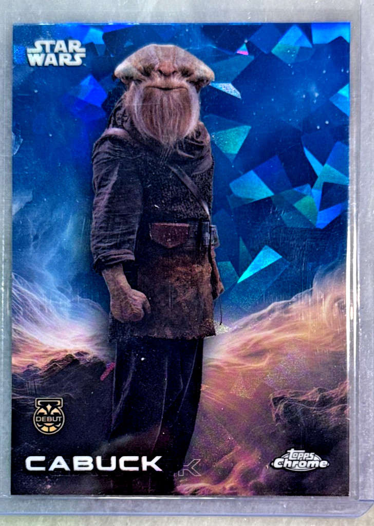 Cabuck 2025 Topps Chrome Star Wars Sapphire Refractor Debut Card-#110  Acolyte