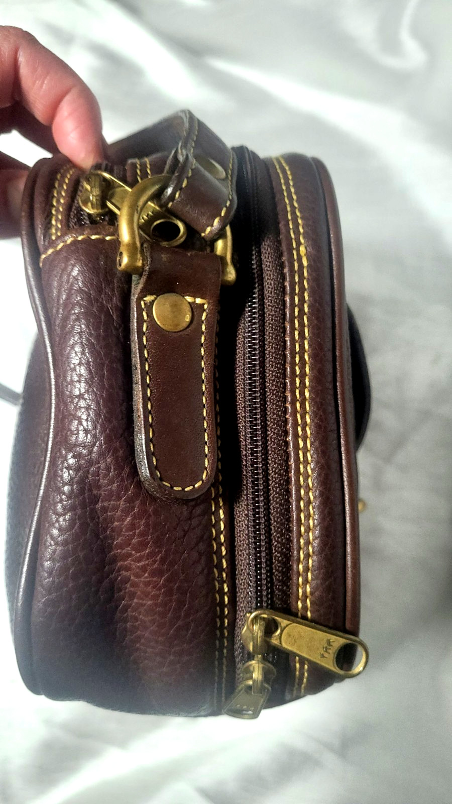 Mark Cross Country Crossbody Messenger Traveling Bag Men Fashion Genuine Leather