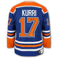 Jari Kurri Edmonton Oilers Fanatics Vintage Autographed Jersey