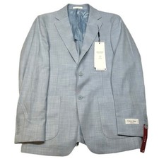 Calvin Klein Slim Fit Sport Coat Mens 38R Light Blue Modern Fit Blazer 295 NEW