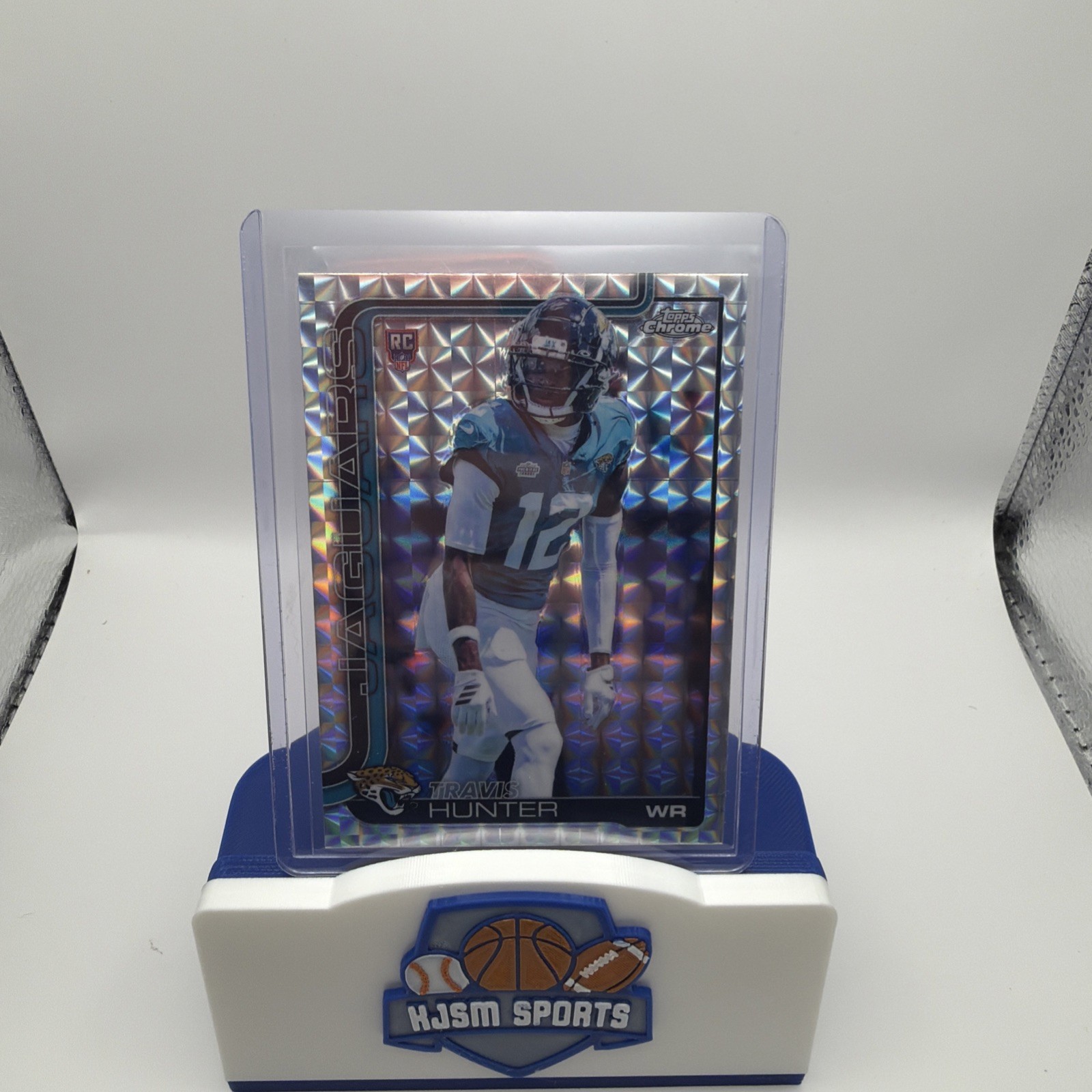 2025 Topps Chrome Travis Hunter Rookie RC Geometric Refractor #332 Jaguars