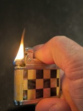 accendino Queen Star vintage lighter funzionante raro Anni 50 In Madreperla 
