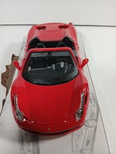 Ferrari 458 Spider 1:18 Hot Wheels Red  Diecast Car