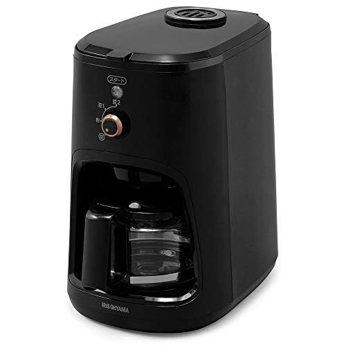 Iris Ohyama Coffee Maker Fully Automatic Mesh Filter Black BLIAC