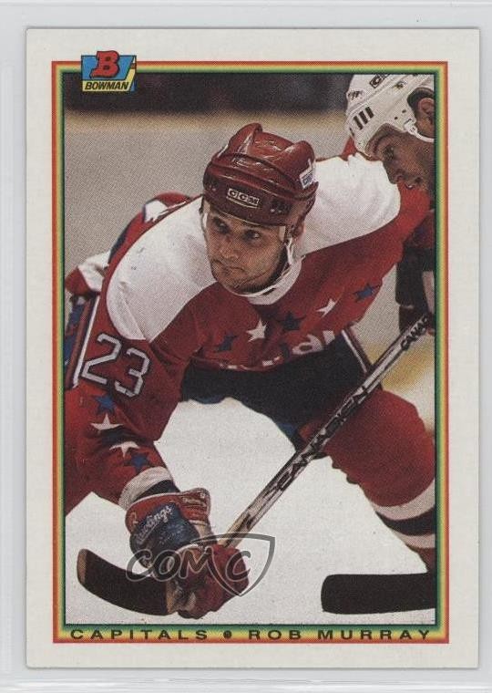 1990-91 Bowman Rob Murray #74 Rookie RC 0a4