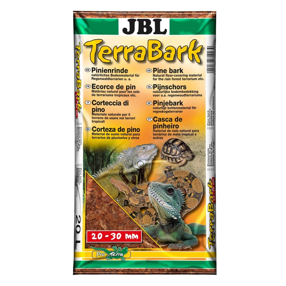 JBL TerraBark - 20 Liter - 20-30 mm Terra Bark Bodengrund Rinde Pinienrinde 20L