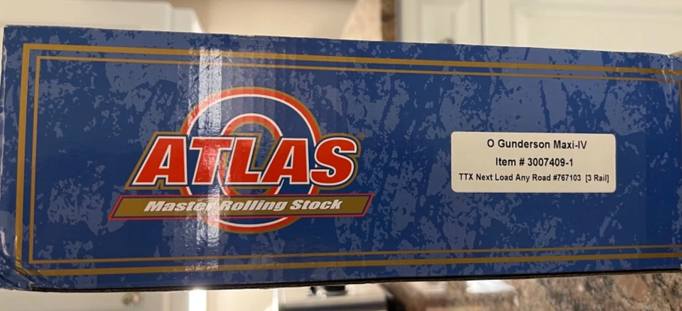 Atlas O Scale TTX Gunderson Maxi-IV Well Car 3 unit set #3007409-1 NIB 3 Rail - Image 3 of 4
