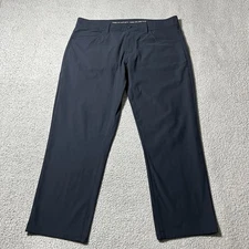 Rhone Commuter Pants Mens 34 Blue Slim Straight Performance Stretch Golf Chino