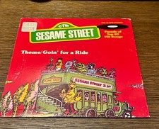 Vintage 1976 SesameStreet ?Theme/Going For A Ride Vinyl Record 45 RPM
