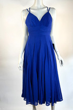 Lulus Vivacious Aura Chiffon Dress Women M NWT Strappy Backless Lined ZipClosure