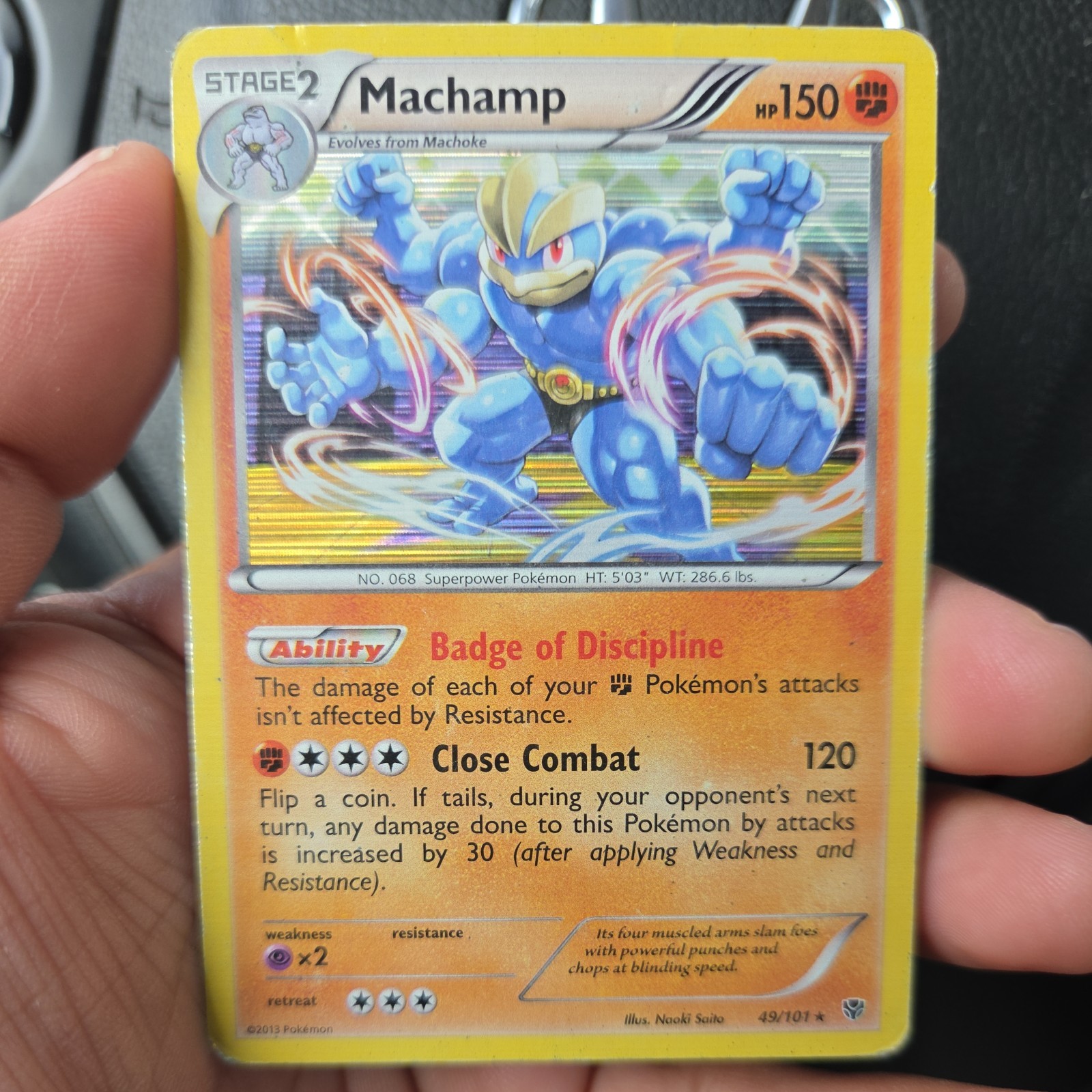Pokémon TCG Machamp Plasma Blast 49/101  Holo Rare