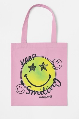 Smiley World Carry positivity and style wherever you 