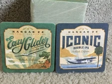 20 Beer Coasters Hangar 24 easy Glider Session IPA Iconic Double IPA USA U154