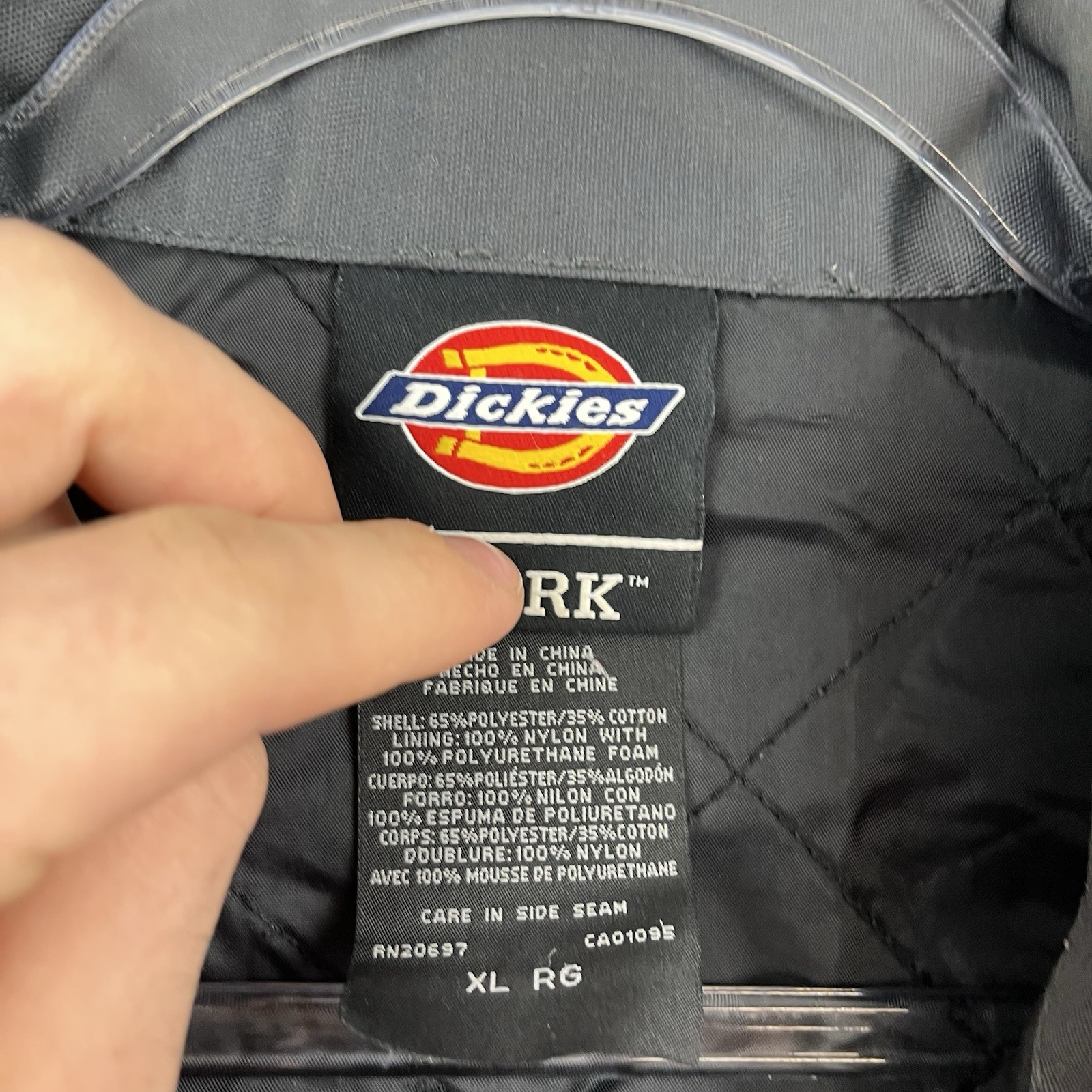 Dickies Polyester Performance Jacket Gray Detroit… - image 5