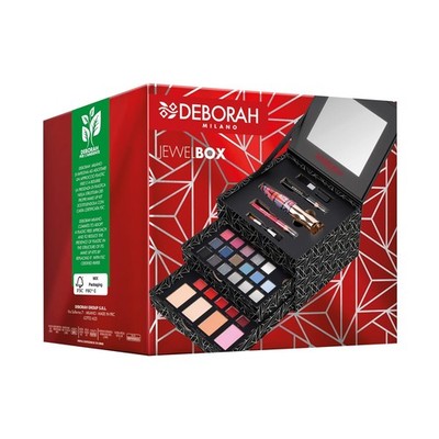 Deborah Trousse Geschenkset Damen Make Up Jewel Box Mascara Bleistift Augen Lidschatten
