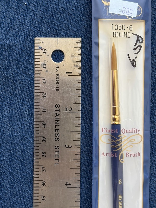 Jo Sonja's Paint Brush Sure Touch Comma Stroke Synthetic Round Sz 6 series 1350